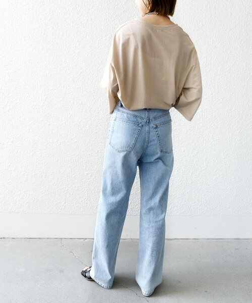 セール】シアー ロゴ プリント 7分袖 TEE（Tシャツ/カットソー  