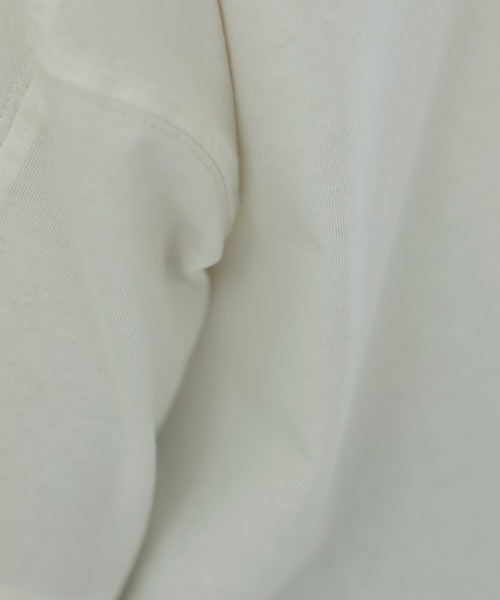 ElegChic(エレグシック)の「前後2WAYビッグTシャツ(Tシャツ/カットソー・レディース・ブラック/オフホワイト/グレイッシュベージュ/杢グレー・M/4L/XL)」の7枚目の写真
