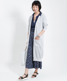 AMERICAN RAG CIE | ハイゲージコットンロングカーディガン/209-MNI-MNHG244　コーディガン(カーディガン/ボレロ)