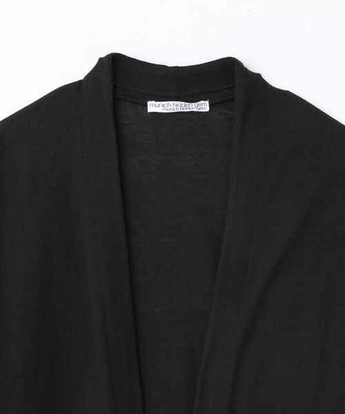 AMERICAN RAG CIE（アメリカンラグシー）の「AMERICAN RAG CIEハイゲージコットンロングカーディガン/209-MNI-MNHG244　コーディガン（カーディガン/ボレロ・レディース・ブラック/ライトグレー/ネイビー・FREE）」の22枚目の写真