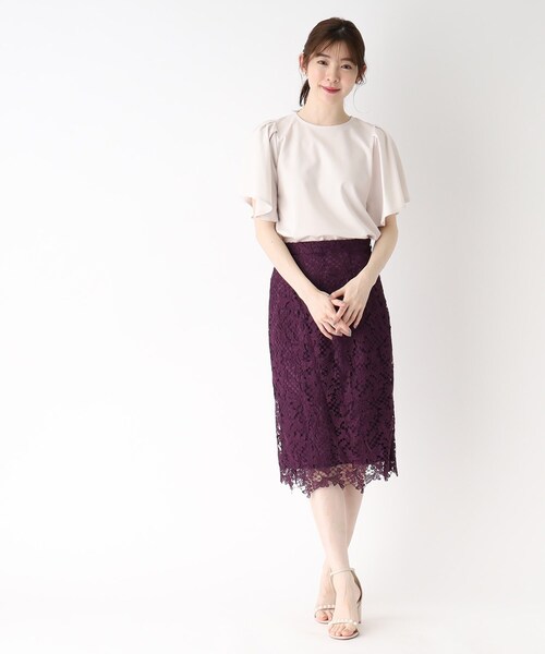 シルキータッチハンカチスリーブトップス【UV/接触冷感/イージーケア/洗濯機洗い可】