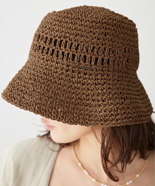 ALEXIA STAM(アリシアスタン)の「Paper Bucket Hat /ペーパーバケットハット(ハット・レディース・ブラック/ブラウン・FREE)」の14枚目の写真