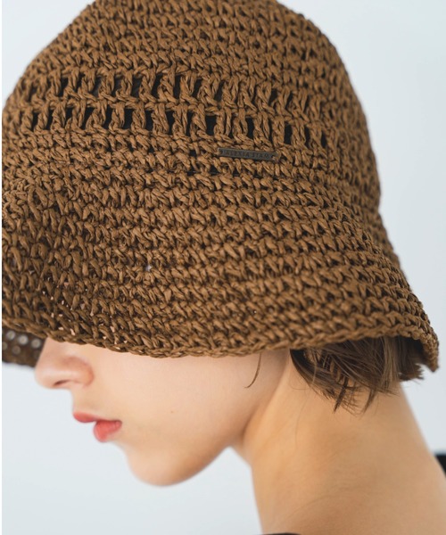 ALEXIA STAM(アリシアスタン)の「Paper Bucket Hat /ペーパーバケットハット(ハット・レディース・ブラック/ブラウン・FREE)」の19枚目の写真