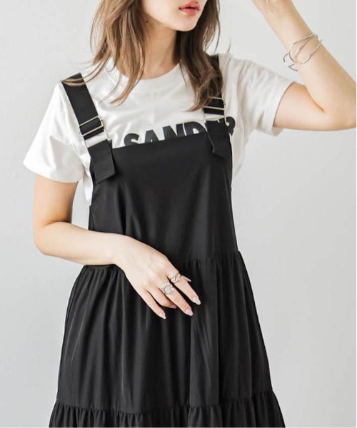 La-gemme（ラジェム）の「ティアードジャンパースカート（スカート・レディース・グレー/ホワイト/ブラック/グリーン・M/L）」の10枚目の写真