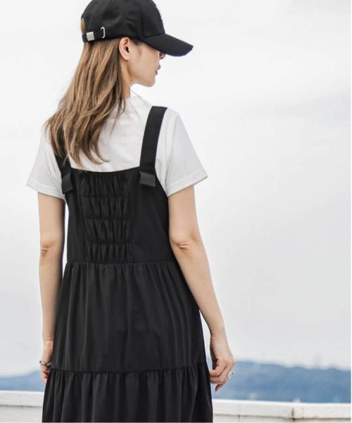 La-gemme（ラジェム）の「ティアードジャンパースカート（スカート・レディース・グレー/ホワイト/ブラック/グリーン・M/L）」の8枚目の写真