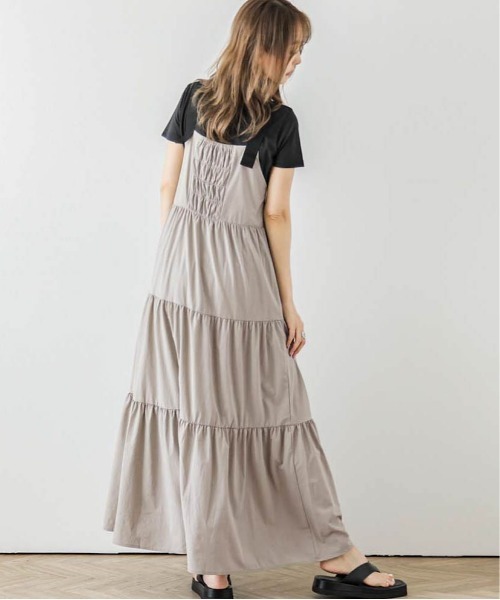 La-gemme（ラジェム）の「ティアードジャンパースカート（スカート・レディース・グレー/ホワイト/ブラック/グリーン・M/L）」の12枚目の写真