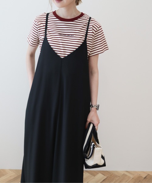 AMERICAN HOLIC（アメリカンホリック）の「丈違いキャミワンピース①（ワンピース・レディース・ブラック/グリーン・M/L）」の5枚目の写真