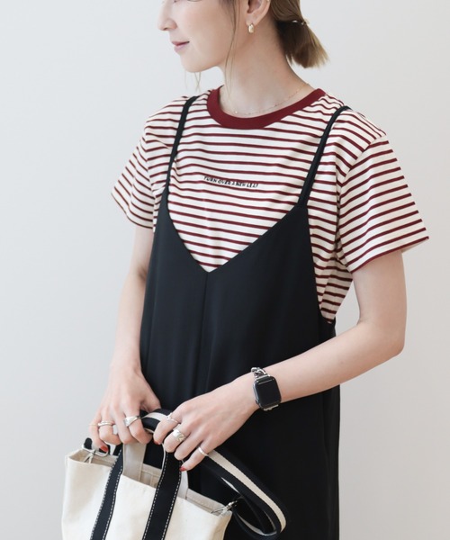 AMERICAN HOLIC（アメリカンホリック）の「丈違いキャミワンピース①（ワンピース・レディース・ブラック/グリーン・M/L）」の16枚目の写真