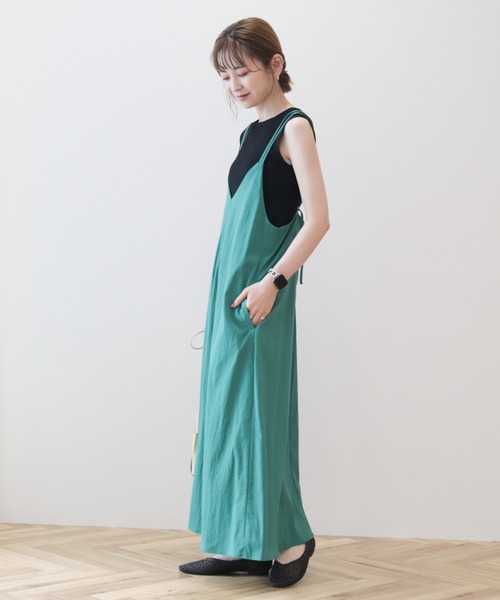 AMERICAN HOLIC（アメリカンホリック）の「丈違いキャミワンピース①（ワンピース・レディース・ブラック/グリーン・M/L）」の7枚目の写真