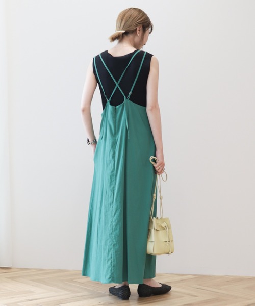 AMERICAN HOLIC（アメリカンホリック）の「丈違いキャミワンピース①（ワンピース・レディース・ブラック/グリーン・M/L）」の8枚目の写真