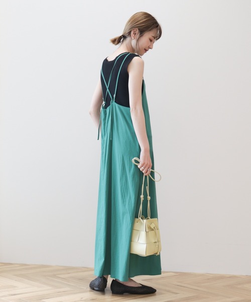 AMERICAN HOLIC（アメリカンホリック）の「丈違いキャミワンピース①（ワンピース・レディース・ブラック/グリーン・M/L）」の9枚目の写真