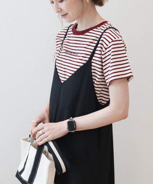 AMERICAN HOLIC（アメリカンホリック）の「丈違いキャミワンピース①（ワンピース・レディース・ブラック/グリーン・M/L）」の10枚目の写真