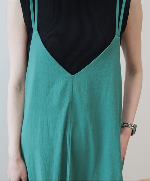 AMERICAN HOLIC（アメリカンホリック）の「丈違いキャミワンピース①（ワンピース・レディース・ブラック/グリーン・M/L）」の14枚目の写真