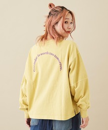 CUBE SUGAR | OE天竺カットソーボリュームスリーブプルオーバー(Tシャツ/カットソー)