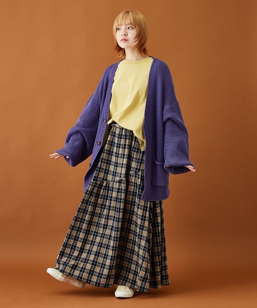 CUBE SUGAR（キューブシュガー）の「OE天竺カットソーボリュームスリーブプルオーバー（Tシャツ/カットソー・レディース・イエロー/グリーン/ヘザーチャコール/オレンジ・M）」の8枚目の写真