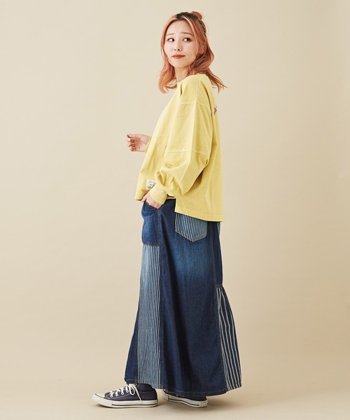 CUBE SUGAR（キューブシュガー）の「OE天竺カットソーボリュームスリーブプルオーバー（Tシャツ/カットソー・レディース・イエロー/グリーン/ヘザーチャコール/オレンジ・M）」の10枚目の写真