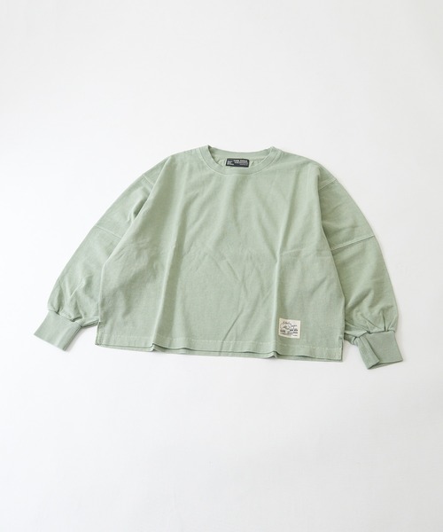 CUBE SUGAR（キューブシュガー）の「OE天竺カットソーボリュームスリーブプルオーバー（Tシャツ/カットソー・レディース・イエロー/グリーン/ヘザーチャコール/オレンジ・M）」の19枚目の写真