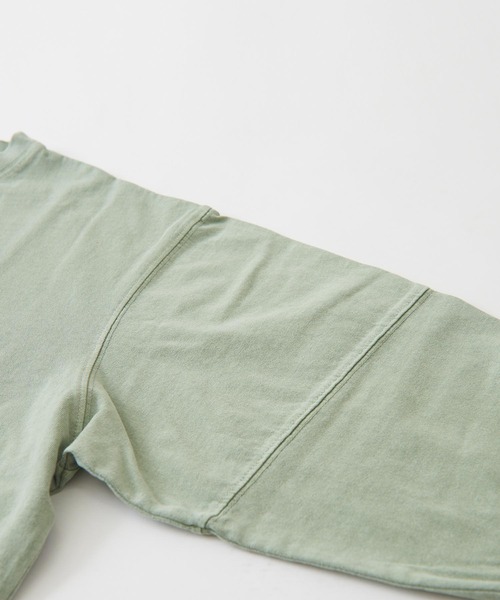 CUBE SUGAR（キューブシュガー）の「OE天竺カットソーボリュームスリーブプルオーバー（Tシャツ/カットソー・レディース・イエロー/グリーン/ヘザーチャコール/オレンジ・M）」の21枚目の写真