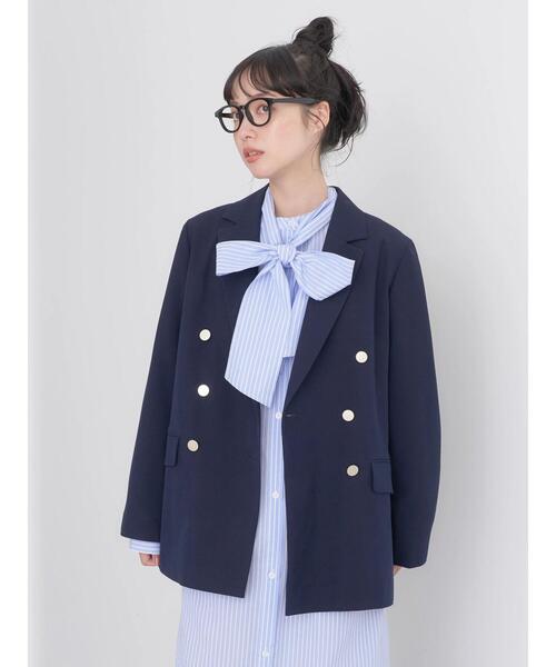 earth music&ecology（アースミュージックアンドエコロジー）の「テーラードジャケット（テーラードジャケット・レディース・ネイビー/チェック・M/L）」の22枚目の写真