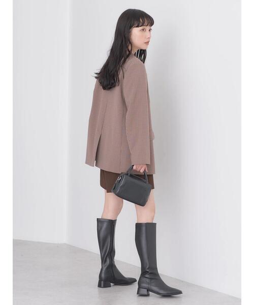 earth music&ecology（アースミュージックアンドエコロジー）の「テーラードジャケット（テーラードジャケット・レディース・ネイビー/チェック・M/L）」の6枚目の写真