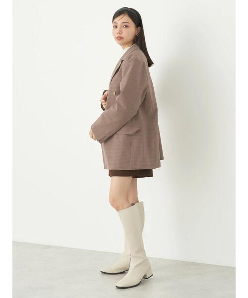 earth music&ecology（アースミュージックアンドエコロジー）の「テーラードジャケット（テーラードジャケット・レディース・ネイビー/チェック・M/L）」の10枚目の写真