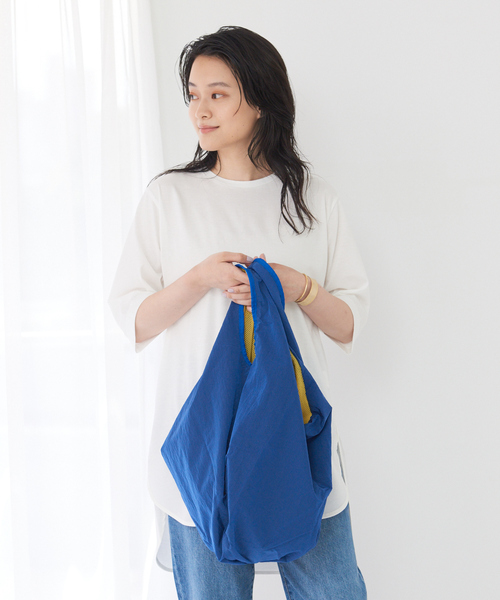 Ampersand（アンパサンド）の「【Ampersand】メッシュナイロン リバーシブルバッグ（トートバッグ・レディース・ブラック/ネイビー/イエロー・フリー）」の7枚目の写真