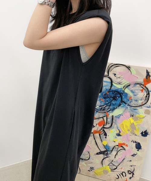 aimoha(アイモハ)の「ノースリーブワンピース (SS)(ワンピース・レディース・ブラック/グレー/ベージュ・FREE)」の18枚目の写真