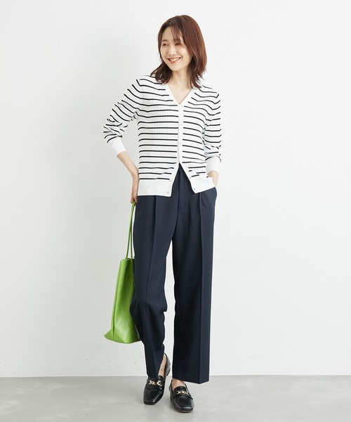 ROPE' PICNIC（ロペピクニック）の「接触冷感・洗濯機OK/サラサラセミタックワイドパンツ（その他パンツ・レディース・ブラウン/ネイビー・36/38/40）」の8枚目の写真