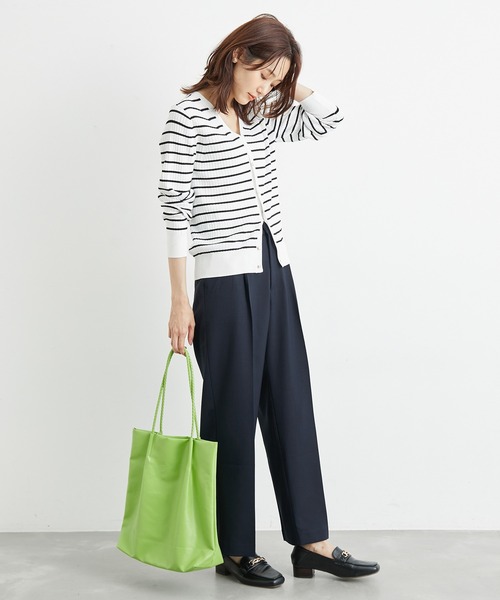 ROPE' PICNIC（ロペピクニック）の「接触冷感・洗濯機OK/サラサラセミタックワイドパンツ（その他パンツ・レディース・ブラウン/ネイビー・36/38/40）」の9枚目の写真