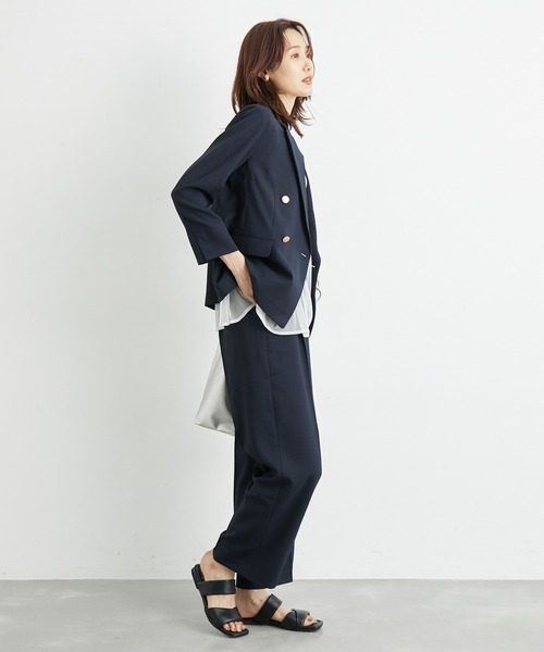 ROPE' PICNIC（ロペピクニック）の「接触冷感・洗濯機OK/サラサラセミタックワイドパンツ（その他パンツ・レディース・ブラウン/ネイビー・36/38/40）」の12枚目の写真