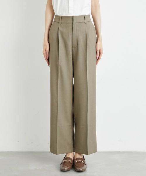 ROPE' PICNIC（ロペピクニック）の「接触冷感・洗濯機OK/サラサラセミタックワイドパンツ（その他パンツ・レディース・ブラウン/ネイビー・36/38/40）」の13枚目の写真