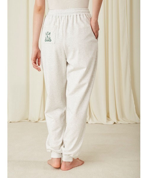 SNIDEL HOME Creamy Touch ロングパンツ　アイボリー　美品 SNIDEL HOME（スナイデルホーム）の「Creamy Touchリブニット