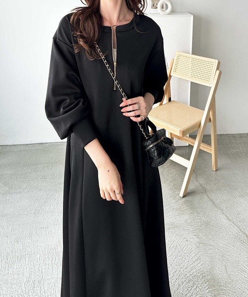 セール】【新色追加】楽ちんすっきり見せ前後2WAYハーフジップ