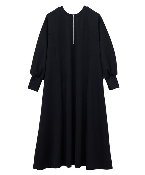 GeeRA（ジーラ）の「【新色追加】楽ちんすっきり見せ前後2WAYハーフジップワンピース（ワンピース・レディース・モカ/ブラック/アイボリー/チャコールグレー/ブラウン/ネイビー・LARGE/X-LARGE/SMALL/MEDIUM）」の18枚目の写真