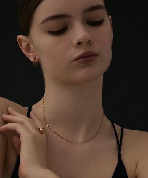 CENE（セネ）の「【CENE】セネ/ペタルチェーンネックレス（ネックレス・レディース・シルバー/ピンクゴールド/ゴールド・FREE）」の21枚目の写真