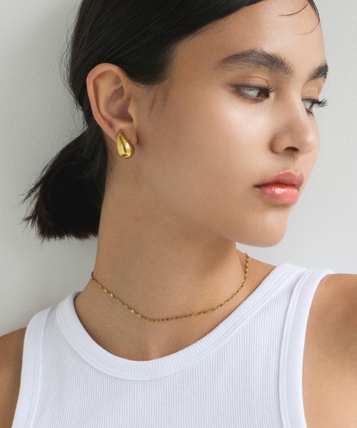 CENE(セネ)の「【CENE】セネ/ペタルチェーンネックレス(ネックレス・レディース・シルバー/ピンクゴールド/ゴールド・FREE)」の4枚目の写真