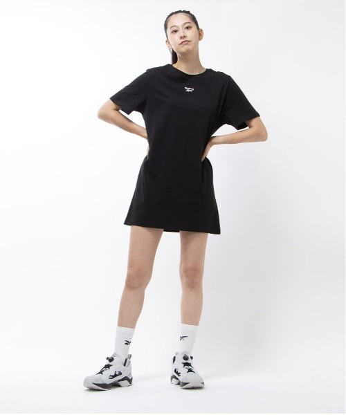 Reebok（リーボック）の「Tシャツ ドレス / RI Tshirt Dress（ワンピース・レディース・ネイビー/ブラック/ヘザーグレー・X-LARGE/LARGE/X-SMALL/XX-LARGE/SMALL/MEDIUM）」の2枚目の写真