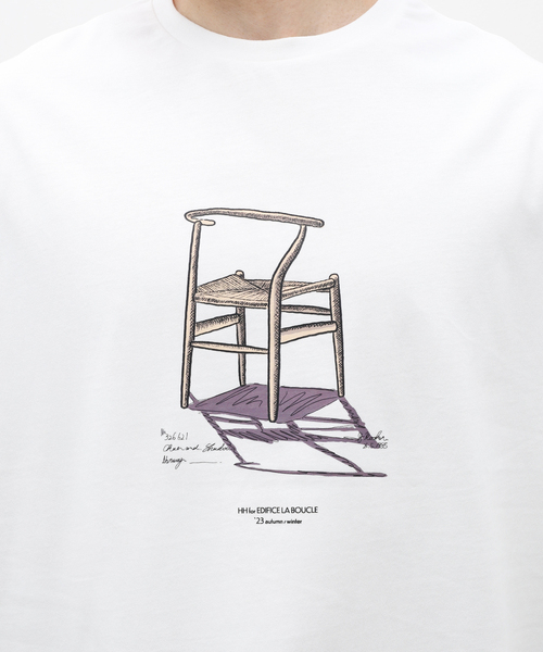 EDIFICE（エディフィス）の「【HH for LA BOUCLE】別注Tシャツ(CHAIR)（Tシャツ/カットソー・メンズ・ホワイト・FREE）」の12枚目の写真