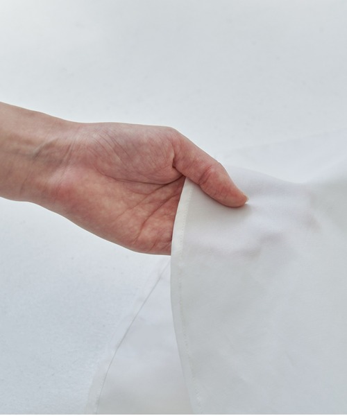 TOKYO SHIRTS（トウキョウシャツ）の「オーバーサイズ 長袖レースアップシャツ（シャツ/ブラウス・レディース・ブルー/ホワイト/ネイビー・FREE）」の18枚目の写真