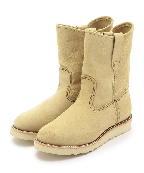 RED WING(レッドウィング)の「BY RED WING ペコスブーツ:(ブーツ・レディース・ベージュ・6h/5/6/5h)」の1枚目の写真