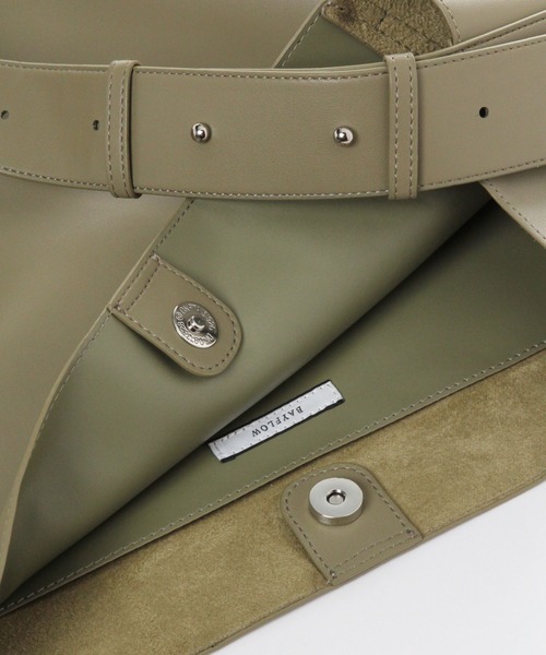 BAYFLOW（ベイフロー）の「5ポケットビッグショルダー（ショルダーバッグ・レディース・カーキ/ブラック・FREE）」の15枚目の写真