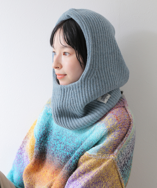 JOURNAL STANDARD relume(ジャーナルスタンダード レリューム)の「HAMILTON KNIT バラクラバ(ニットキャップ/ビーニー・メンズ・グレー/ブルー/ブラック系その他・FREE)」の15枚目の写真