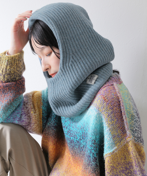 JOURNAL STANDARD relume(ジャーナルスタンダード レリューム)の「HAMILTON KNIT バラクラバ(ニットキャップ/ビーニー・メンズ・グレー/ブルー/ブラック系その他・FREE)」の16枚目の写真