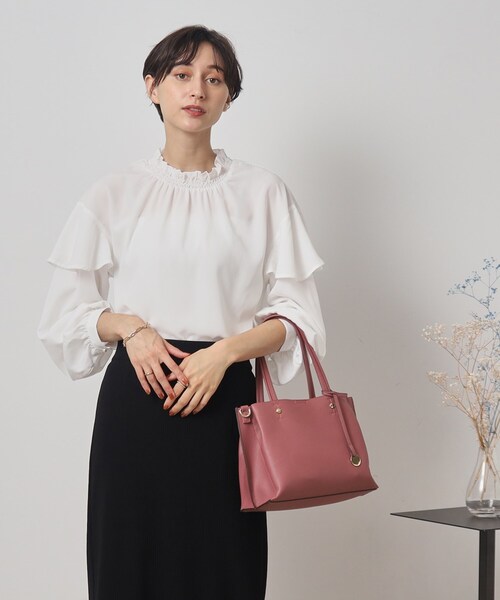 Cutie Blonde(キューティーブロンド)の「◆フェミニンもカジュアルも○ フリル ハイネック ブラウス(シャツ/ブラウス・レディース・ブラック系/ブラック/ホワイト系/ホワイト系その他・04/03/02)」の21枚目の写真