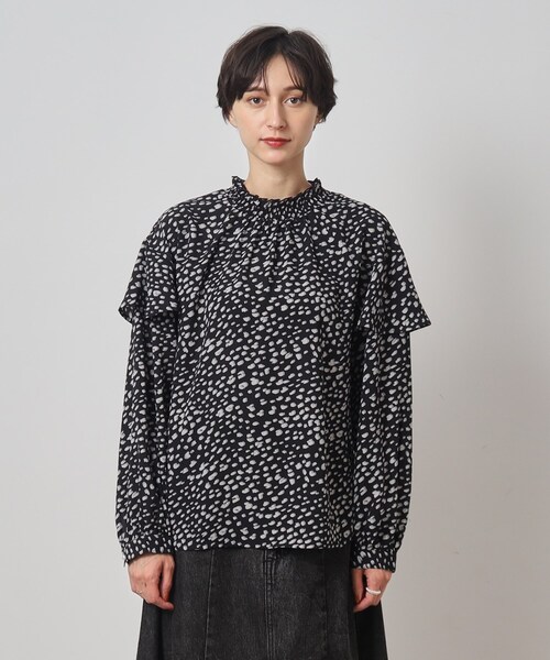 Cutie Blonde(キューティーブロンド)の「◆フェミニンもカジュアルも○ フリル ハイネック ブラウス(シャツ/ブラウス・レディース・ブラック系/ブラック/ホワイト系/ホワイト系その他・04/03/02)」の14枚目の写真