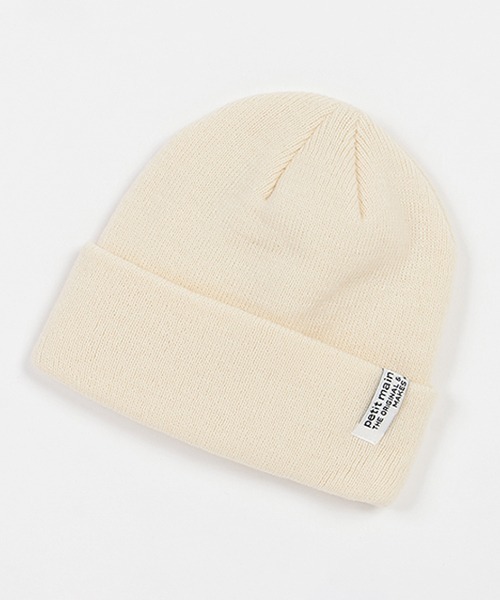 petit main（プティマイン）の「ビーニー（キャップ・キッズ・チャコール/ブラック/アイボリー/サックスブルー/ライトピンク・52cm/54cm/50cm）」の2枚目の写真