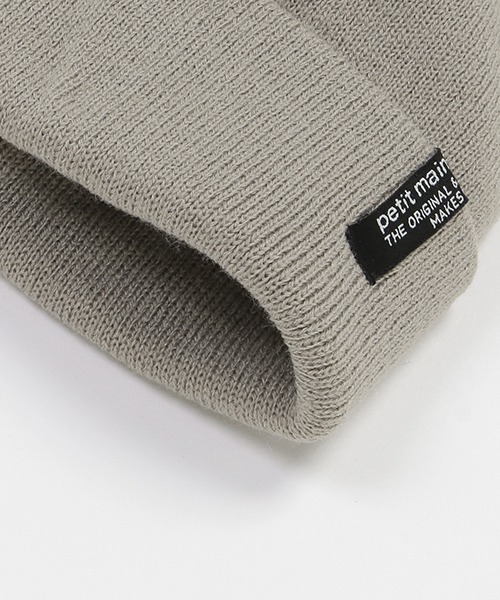 petit main（プティマイン）の「ビーニー（キャップ・キッズ・チャコール/ブラック/アイボリー/サックスブルー/ライトピンク・52cm/54cm/50cm）」の9枚目の写真