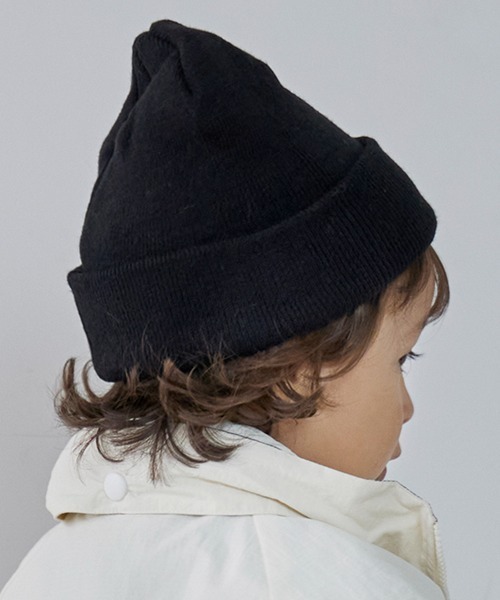 petit main（プティマイン）の「ビーニー（キャップ・キッズ・チャコール/ブラック/アイボリー/サックスブルー/ライトピンク・52cm/54cm/50cm）」の12枚目の写真