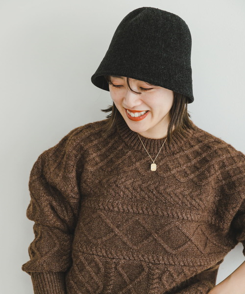 ITEMS URBANRESEARCH(アイテムズ アーバンリサーチ)の「モールベルハット(ハット・レディース・ベージュ/ブラウン/ブラック・-)」の2枚目の写真