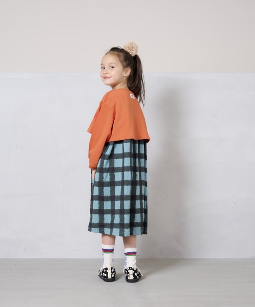 HOGAN RANCH WEAR（ホーガンランチウエア）の「ショートトップスドッキングワンピース（90～140cm）（ワンピース・キッズ・マルチ/グリーン・140/120/130/100/110/90）」の9枚目の写真